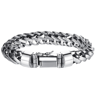Men's Fashion Retro Bracelet Overbearing and European Version in S925 Sterling Silver