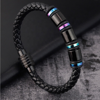 Multi-layered Weave Leather Bracelet for European Customers Customized and Fashionable
