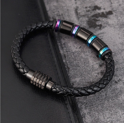 Multi-layered Weave Leather Bracelet for European Customers Customized and Fashionable