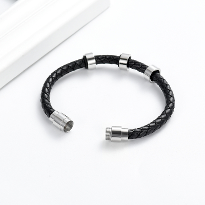 Bracelets for Ashes Unisex Urn Bracelet Genuine Leather Ashes Memorial Keepsake Jewelry