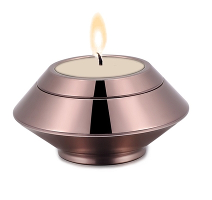 Picture High Polished Candlestick Urn for Human/Pet Ashes Cremation Jewelry Keepsake