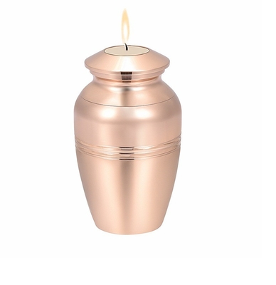 Unique Designs Stainless Steel Candle Holder Cremation Urn for Ashes Keepsake Jewelry