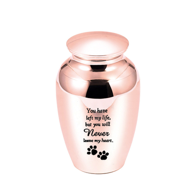 70x45mm Cremation Urn Jar with Engraved Dog Paw Design Made of Durable Aluminum Alloy