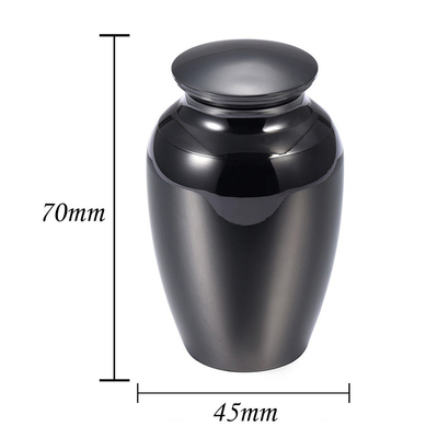 70x45mm Cremation Urn Jar with Engraved Dog Paw Design Made of Durable Aluminum Alloy