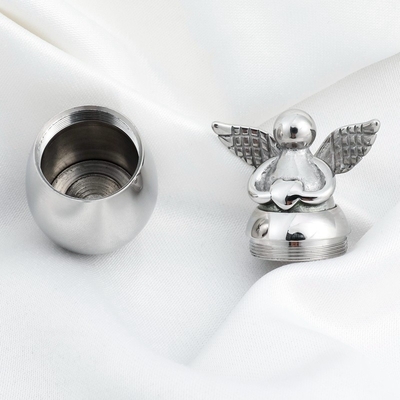 Pet Caskets Urns Angel Base Egg Shape Cremation Memorial Ashes Urn Keepsake Pendant