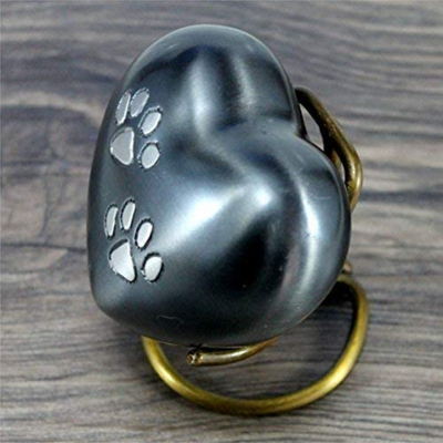 Blue Paw Print Heart Shaped Pet Urn Unique Design and Excellent for Your Furry Friend
