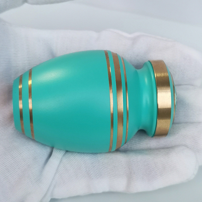 Brass Cremains Memorial Bottle Pet Loved Ones Memorial Box for Metal Souvenir 68*44mm