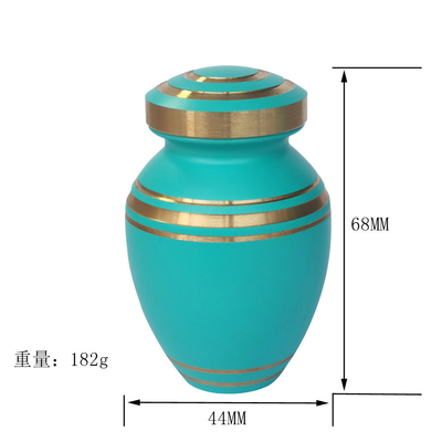 Brass Cremains Memorial Bottle Pet Loved Ones Memorial Box for Metal Souvenir 68*44mm