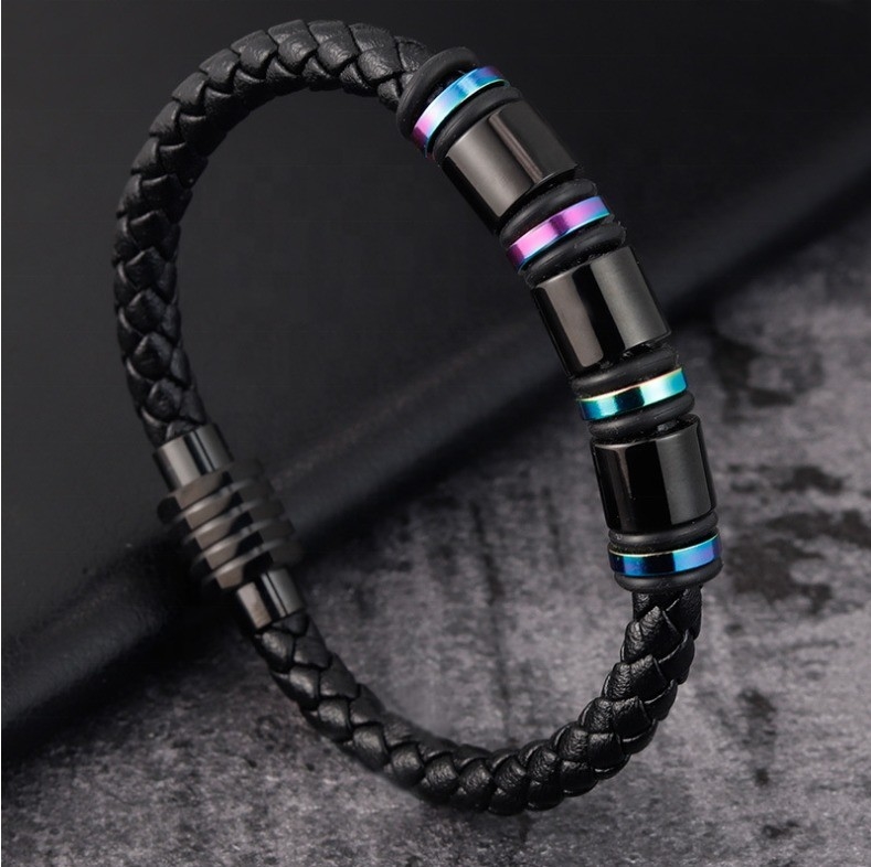 Multi-layered Weave Leather Bracelet for European Customers Customized and Fashionable
