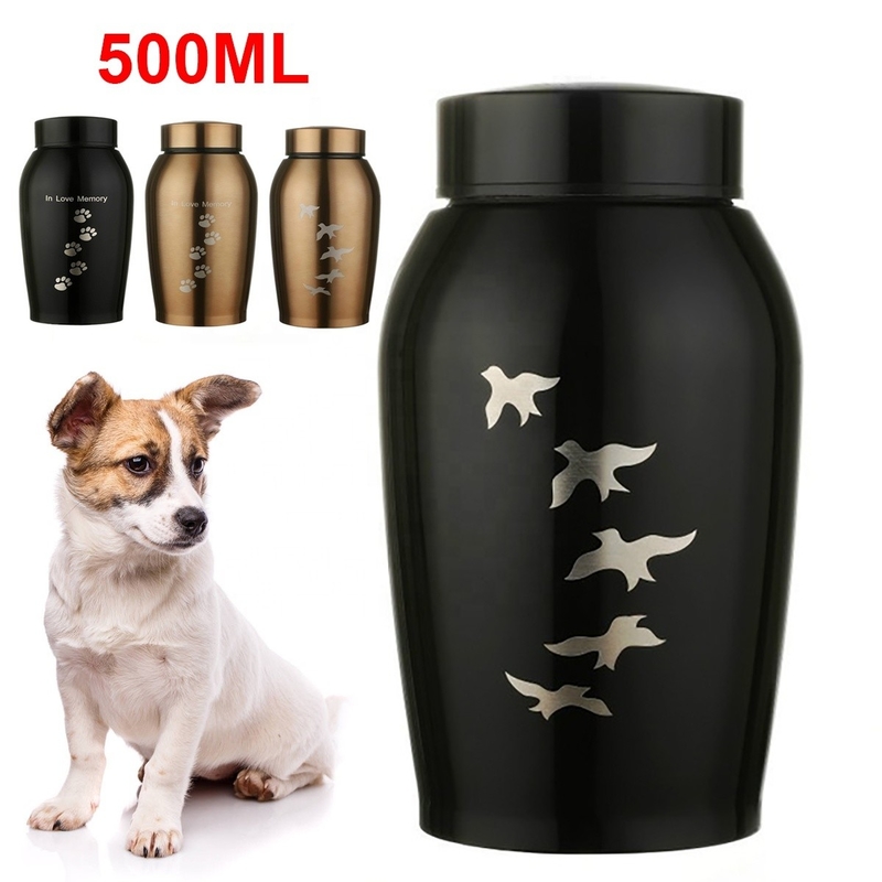500ml Stainless Steel Urn for Cats Durable and Fashionable Cremation Ashes Memorials